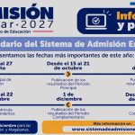 ¡Comienza el Sistema de Admisión Escolar 2027!